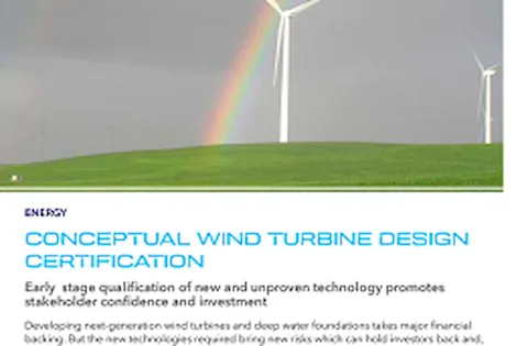 Conceptual wind turbine design certification