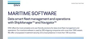 Maritime software overview flier