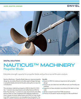 Nauticus Machinery - Propeller Blade フライヤー