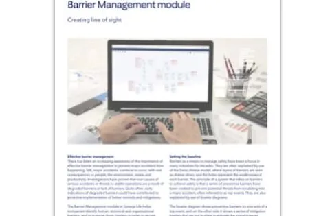 Synergi Life - Barrier management