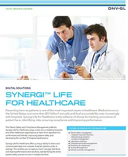 Synergi Life for Healthcare フライヤー