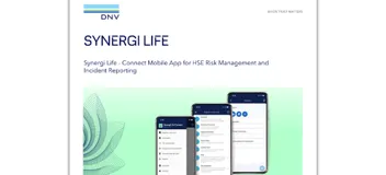 Synergi Life Mobile App フライヤー